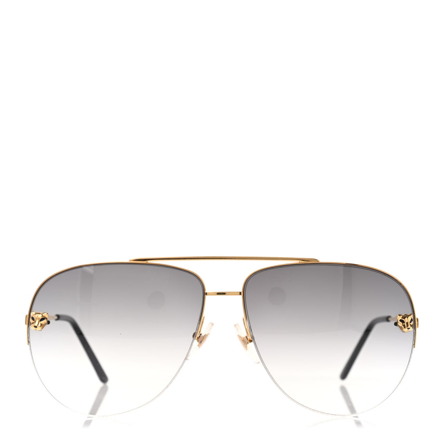 Cartier Panthere De Cartier Aviator Sunglasses Gold 3 of 4
