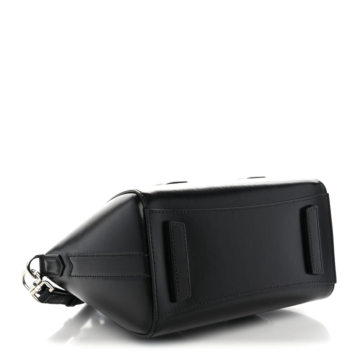Box Calfskin Mini Lock Antigona Shoulder Bag Black