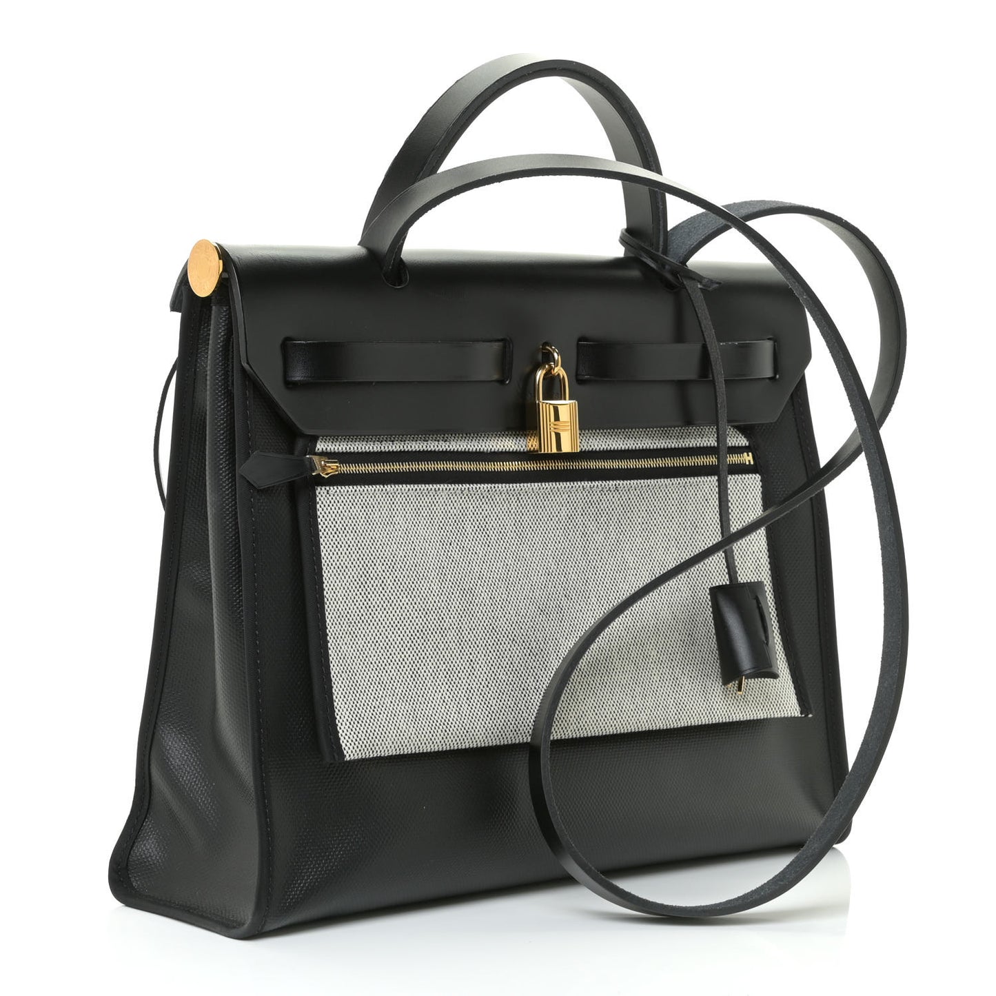 Toile H Berline Vache Hunter Herbag Zip PM 31 Black Ecru