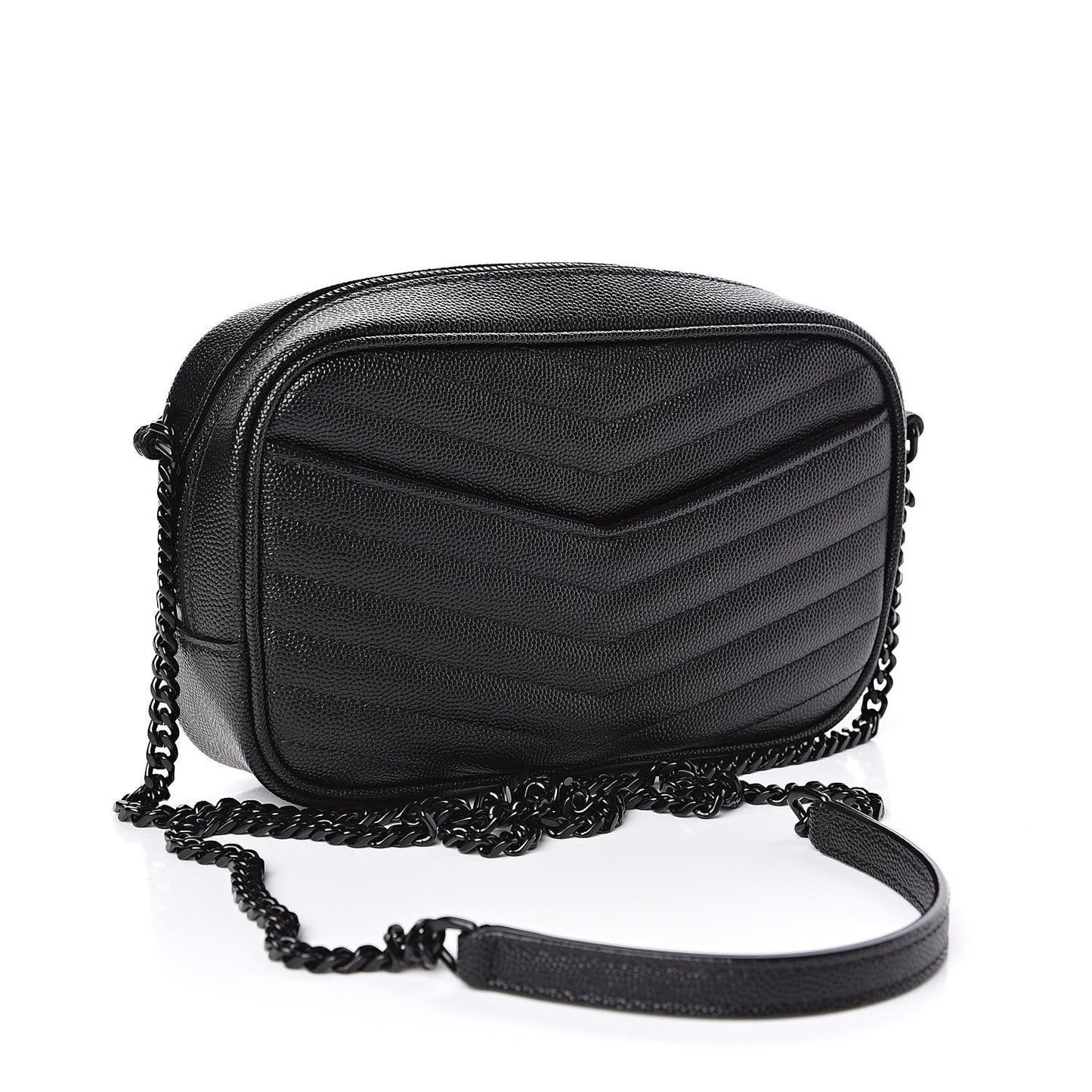 Grain De Poudre Matelasse Monogram Mini Lou Camera Bag Black