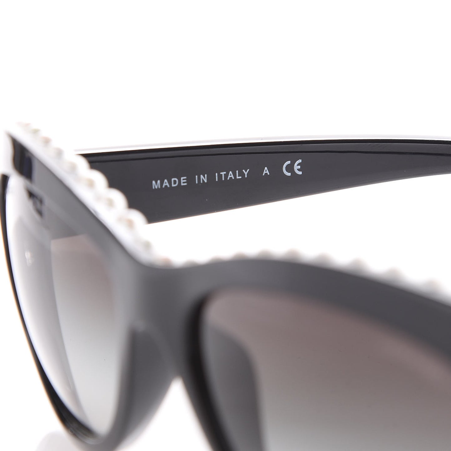 Freshwater Cultured Pearl Butterfly Sunglasses 6038-H Black