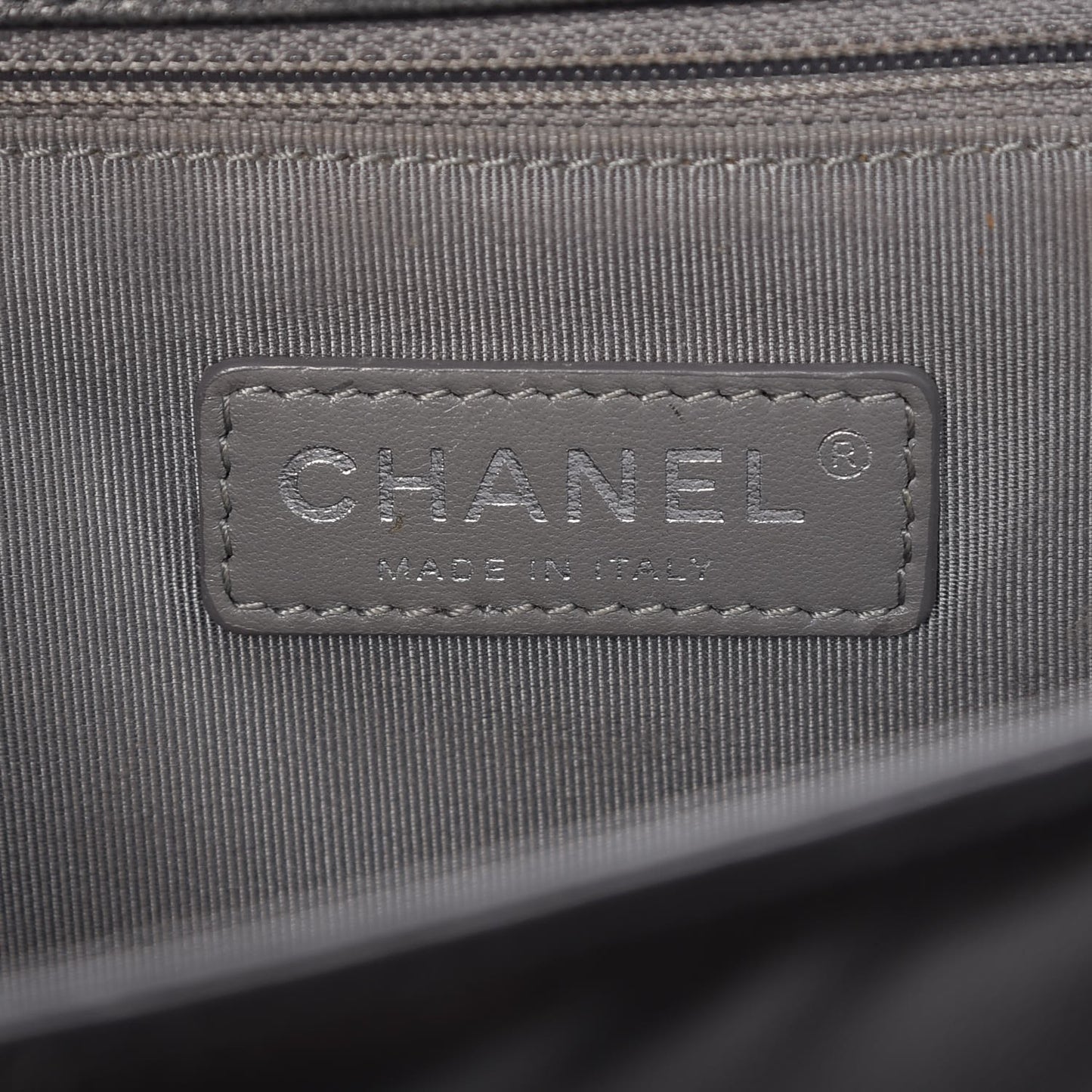 Lambskin Quilted Large Boy Flap Black
