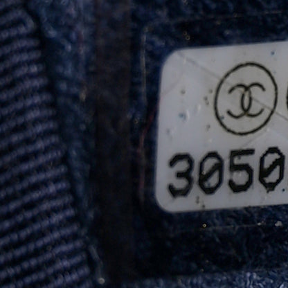 Chanel Calfskin Quilted XXL Travel Flap Bag Navy 7 of 9