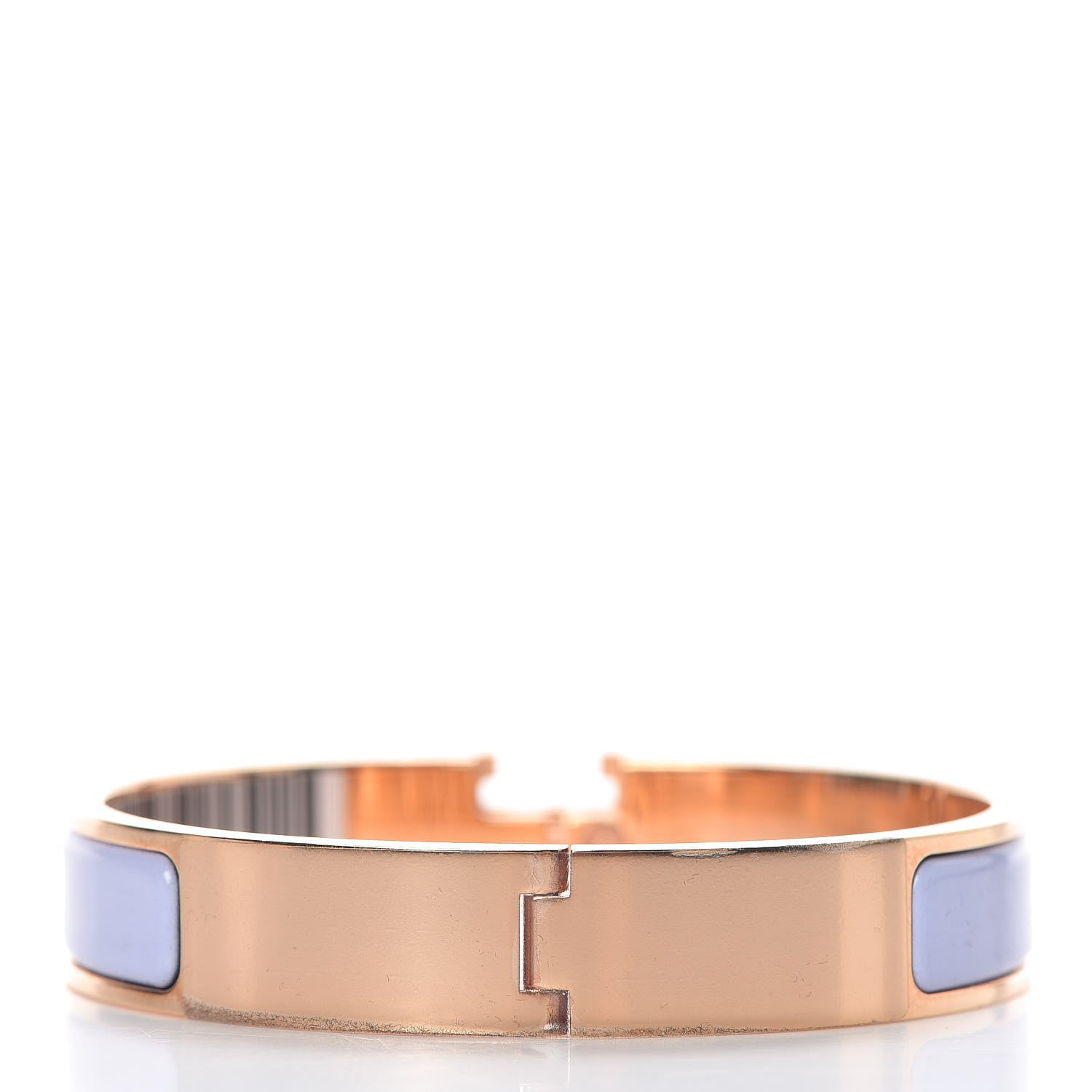 Hermes Enamel Narrow Clic Clac H Bracelet GM Parme 3 of 4