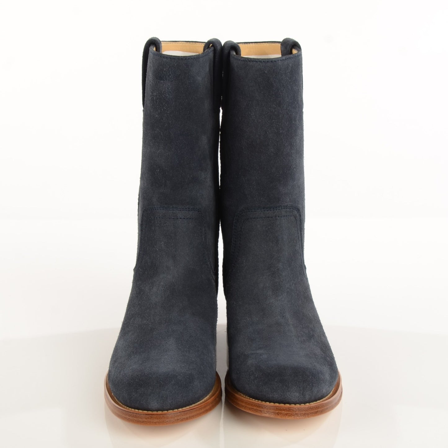 Suede Logo Boots 37.5 Navy