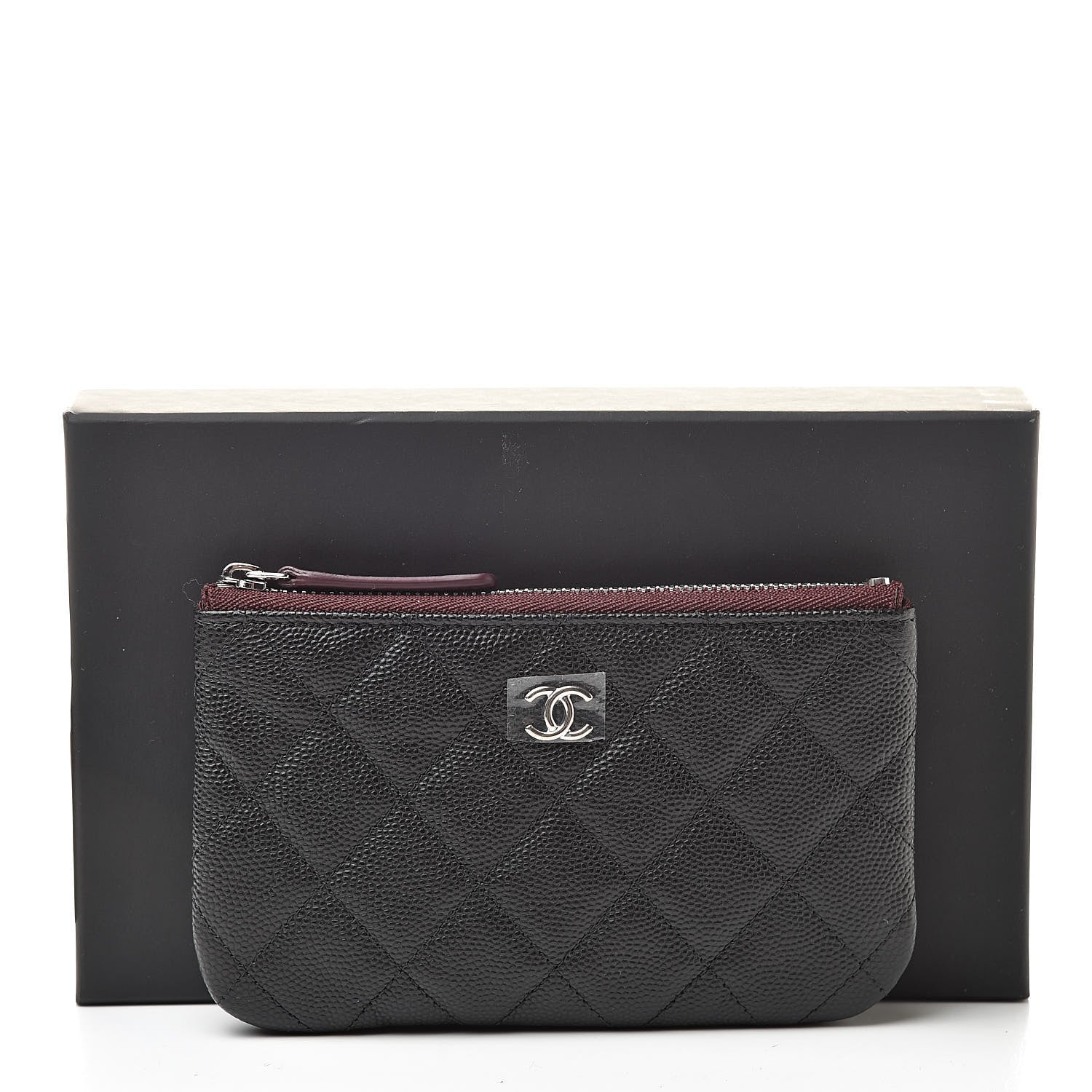 Chanel Caviar Quilted Small Cosmetic Case Black 8 of 8
