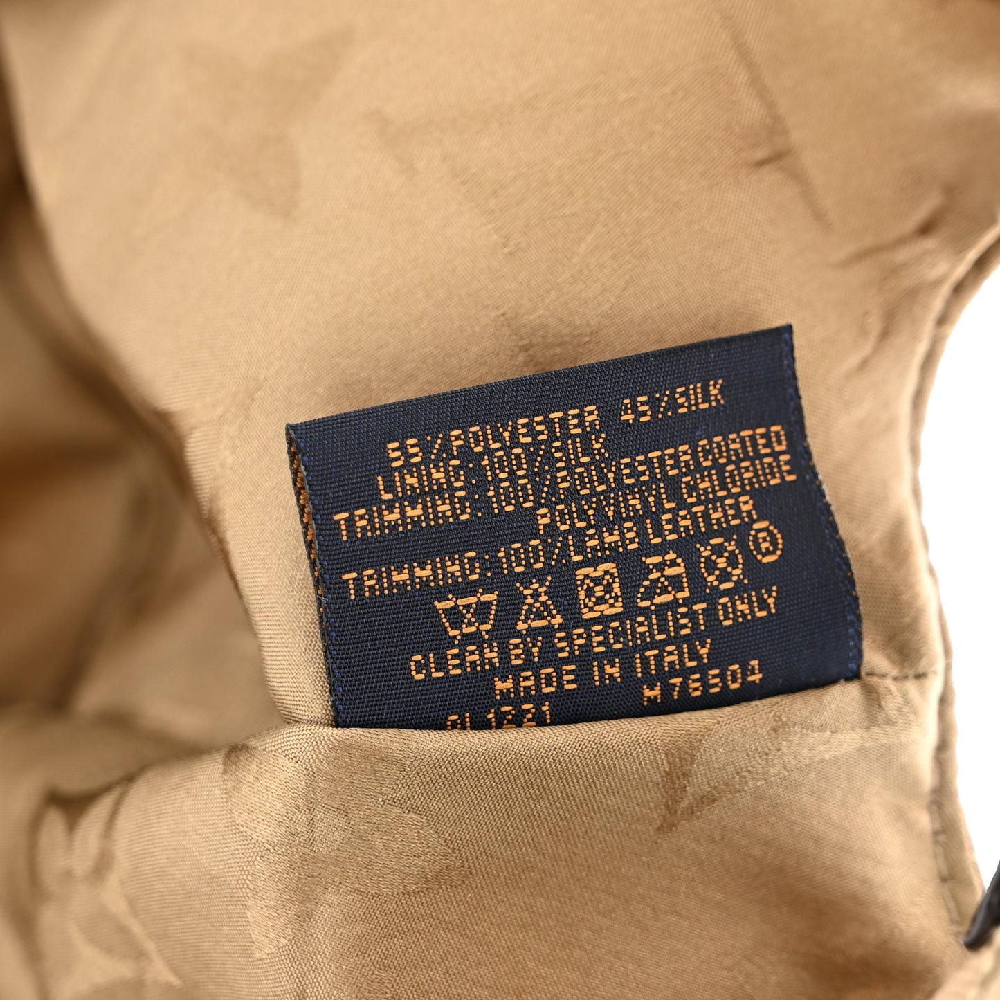 Monogram Polyester Silk LV Get Ready Cap M Beige