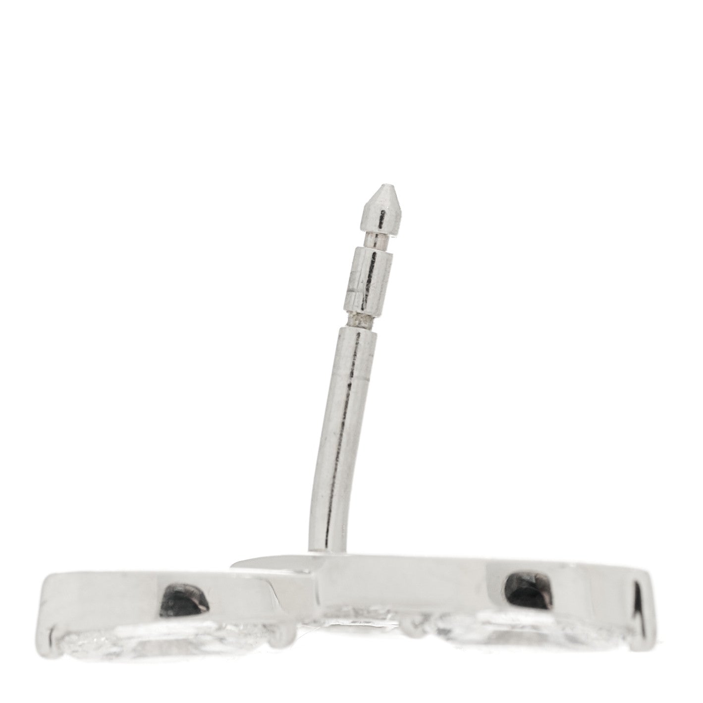 Tiffany Platinum Diamond Victoria Bow Earrings 4 of 6