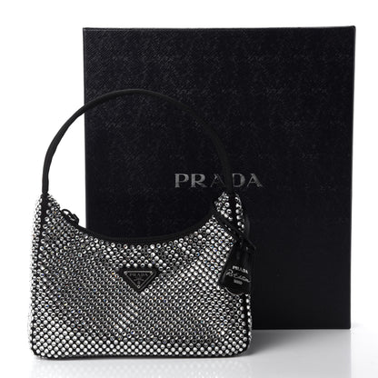 Prada Satin Crystal Mini Re-Edition 2000 Bag Cristal 11 of 11