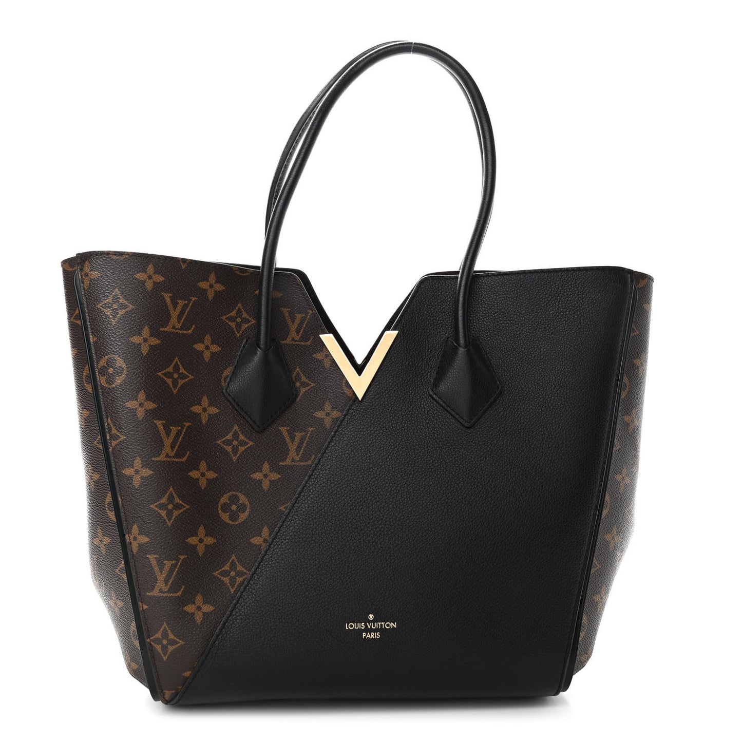 Calfskin Monogram Kimono Tote Black