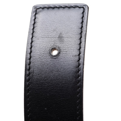 Hermes Box Courchevel Reversible Belt Strap 70 Black Chocolate 5 of 7