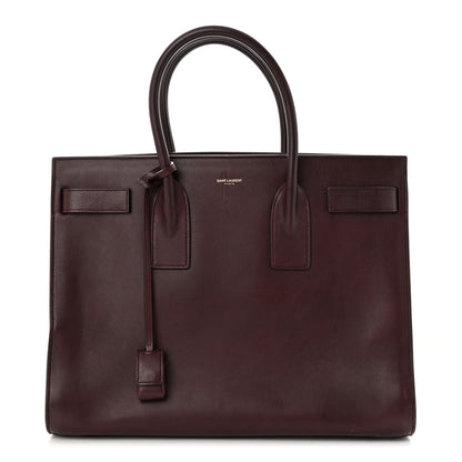 Saint Laurent Calfskin Large Sac de Jour Carryall Amarena 1 of 16