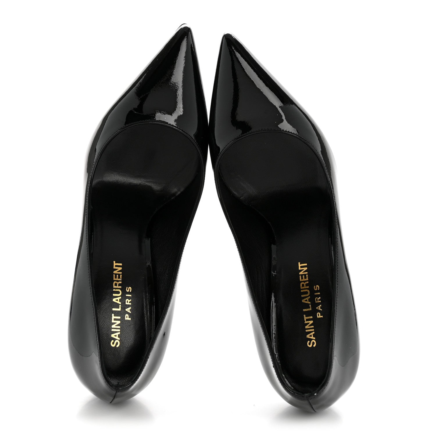 Saint Laurent Patent Classic Paris 105 Escarpin Pumps 36 Black 2 of 11