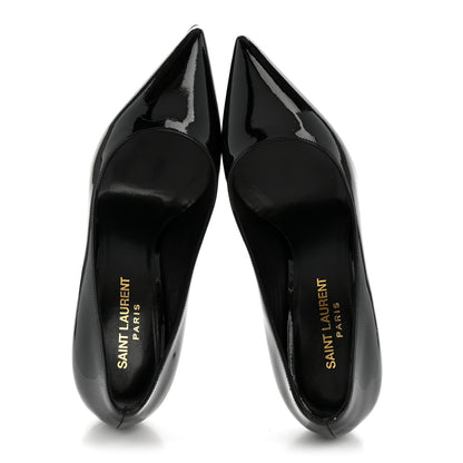 Saint Laurent Patent Classic Paris 105 Escarpin Pumps 36 Black 2 of 11