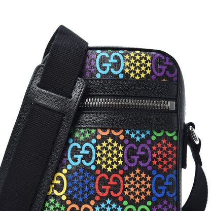 Gucci GG Supreme Monogram Psychedelic Messenger Bag Black 7 of 9