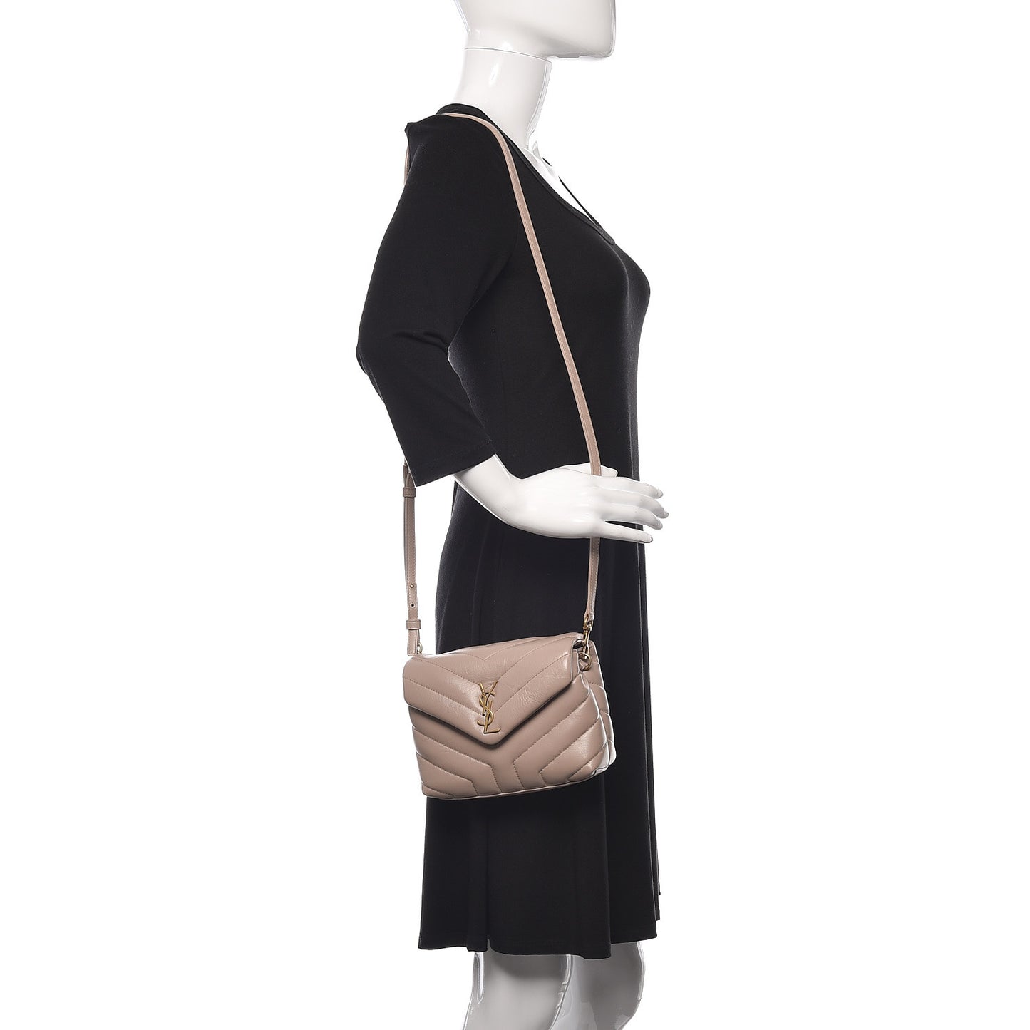 Calfskin Y Quilted Monogram Toy Loulou Chain Satchel Pale Pink