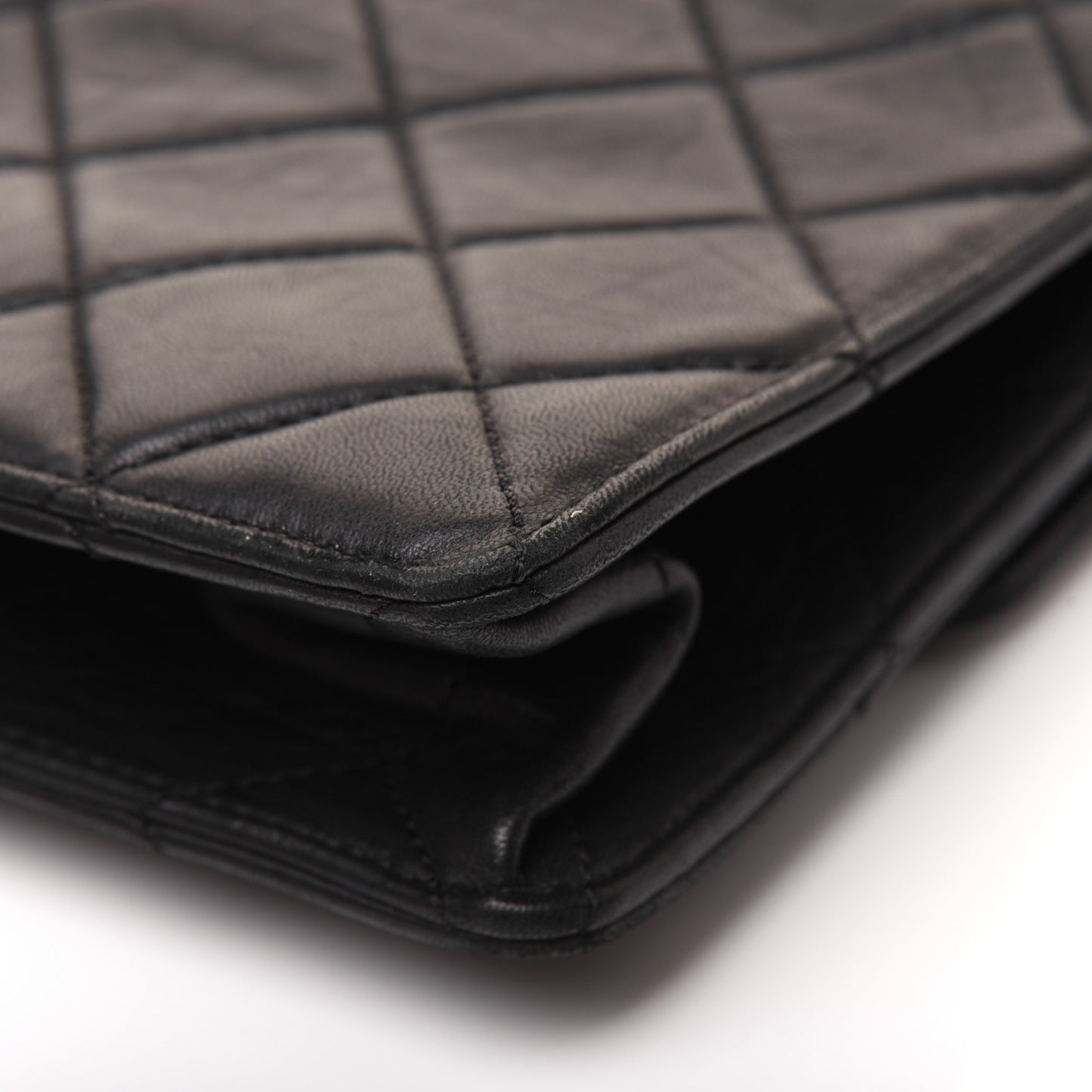 Washed Lambskin Maxi Take Away Flap Bag Black