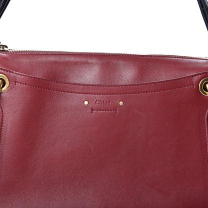 Chloe Calfskin Suede Medium Roy Bag Plum Purple 7 of 11