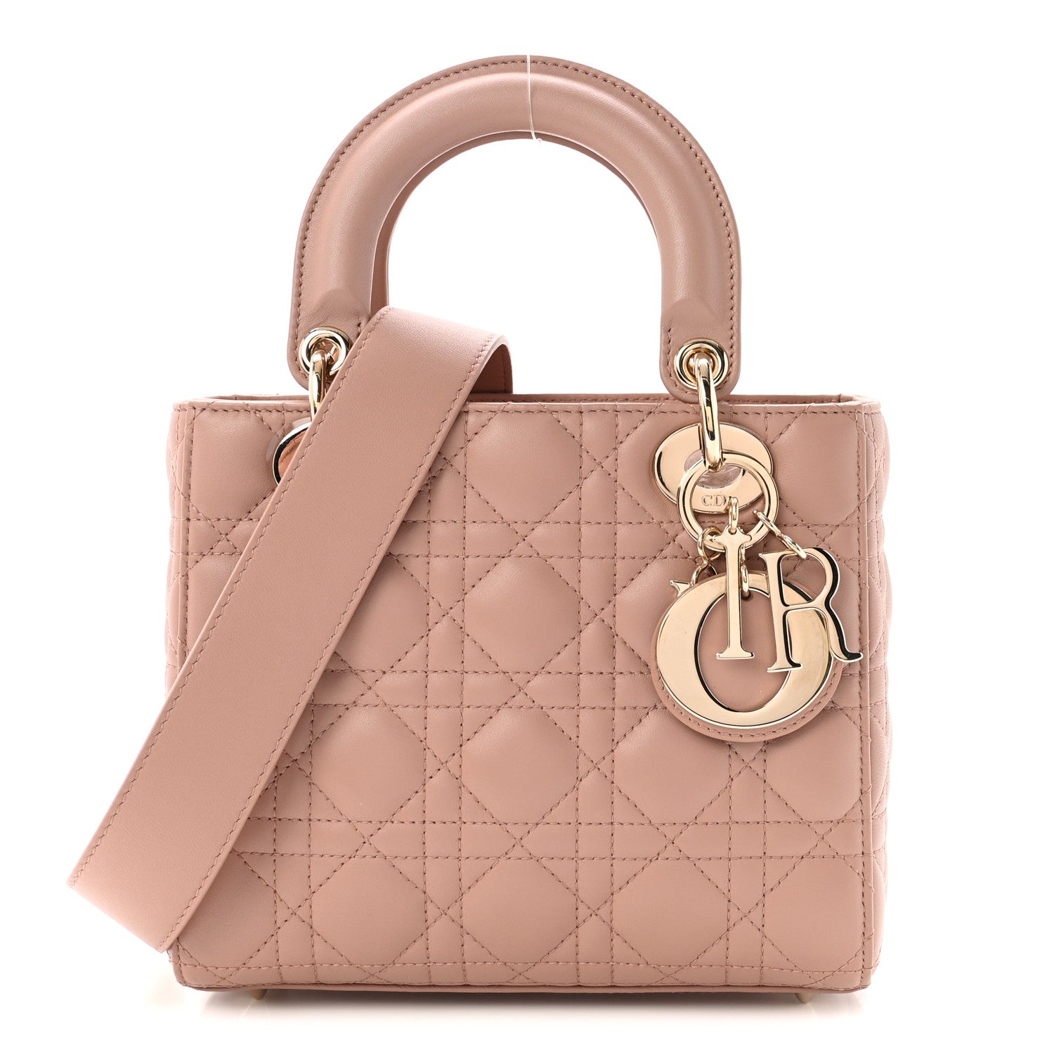 Christian Dior Lambskin Cannage Small Lucky Badges My Lady Dior Fard 1 of 9