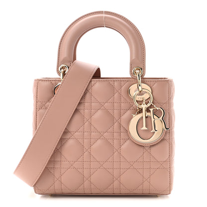 Christian Dior Lambskin Cannage Small Lucky Badges My Lady Dior Fard 1 of 9