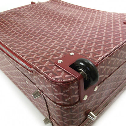 Goyard Goyardine Trolley MM Rolling Suitcase Red 6 of 10