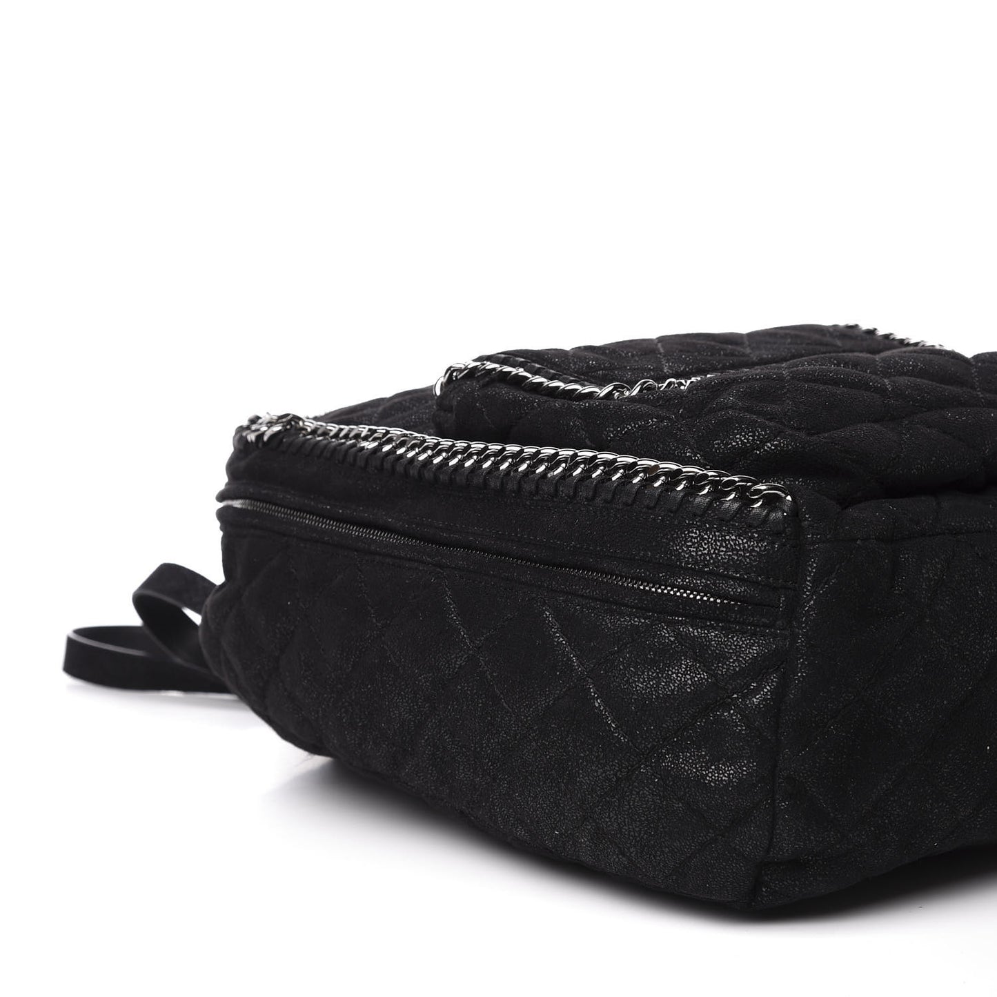 Shaggy Deer Quilted Falabella Backpack Black