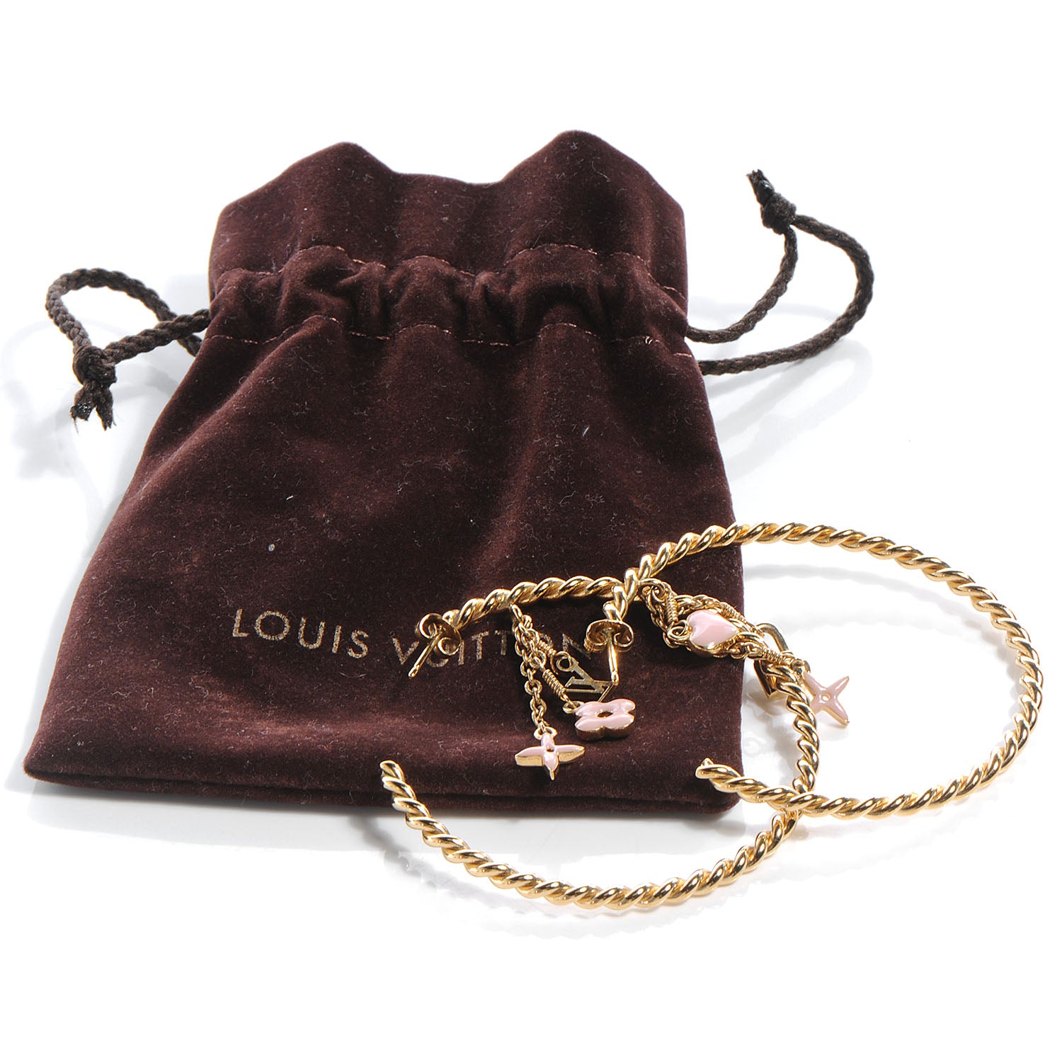 Louis Vuitton Sweet Monogram Creole Hoop Earrings 5 of 5