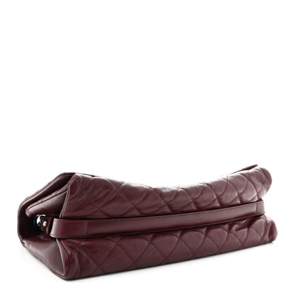Chanel Goatskin Quilted Large City Rock Flap Burgundy 4 of 10