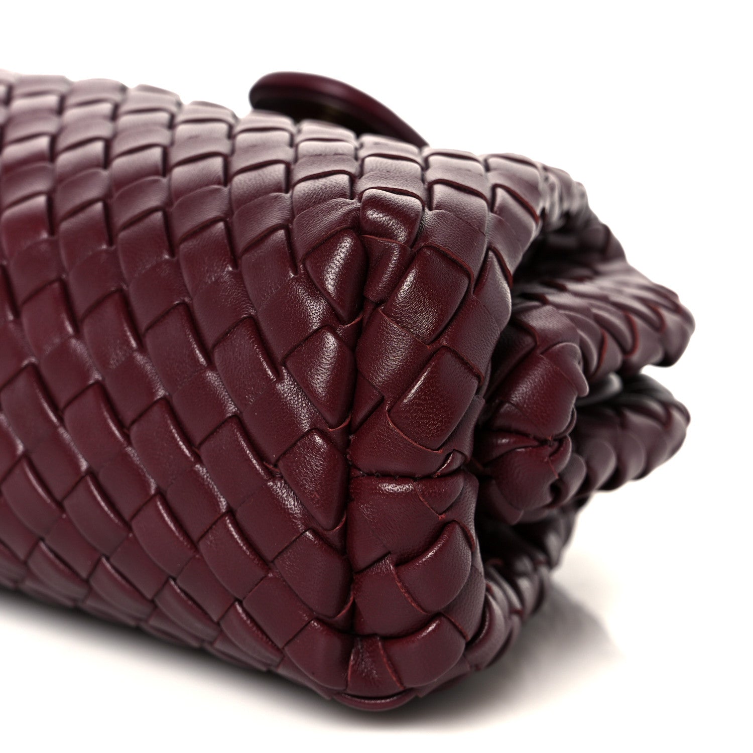 Bottega Veneta Nappa Intrecciato Small The Lauren 1980 Clutch With Chain Barolo 11 of 11