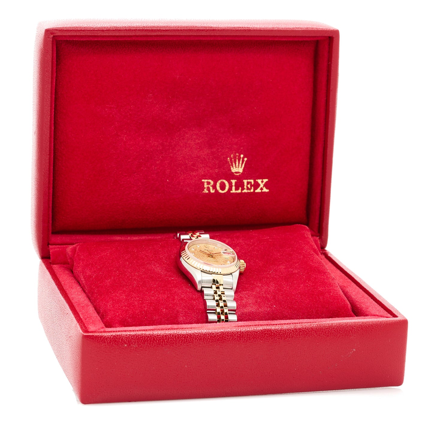 Stainless Steel 18K Yellow Gold Diamond 26mm Oyster Perpetual Datejust Watch Champagne Jubilee 69173
