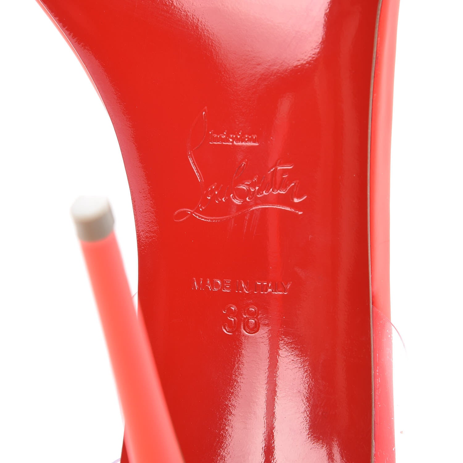 Christian Louboutin Fluo Matt PVC Jonatina 100 Sandals 38 Bikini 6 of 12