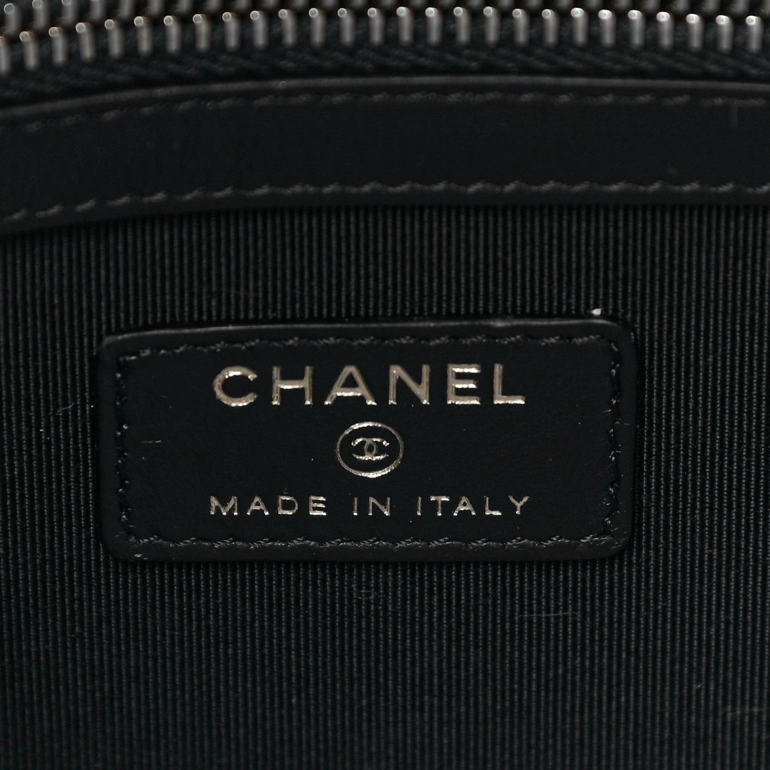 Chanel Caviar Quilted Filigree Flap Pouch Black 6 of 11