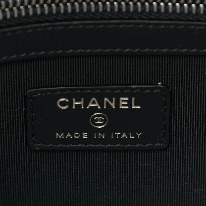 Chanel Caviar Quilted Filigree Flap Pouch Black 6 of 11