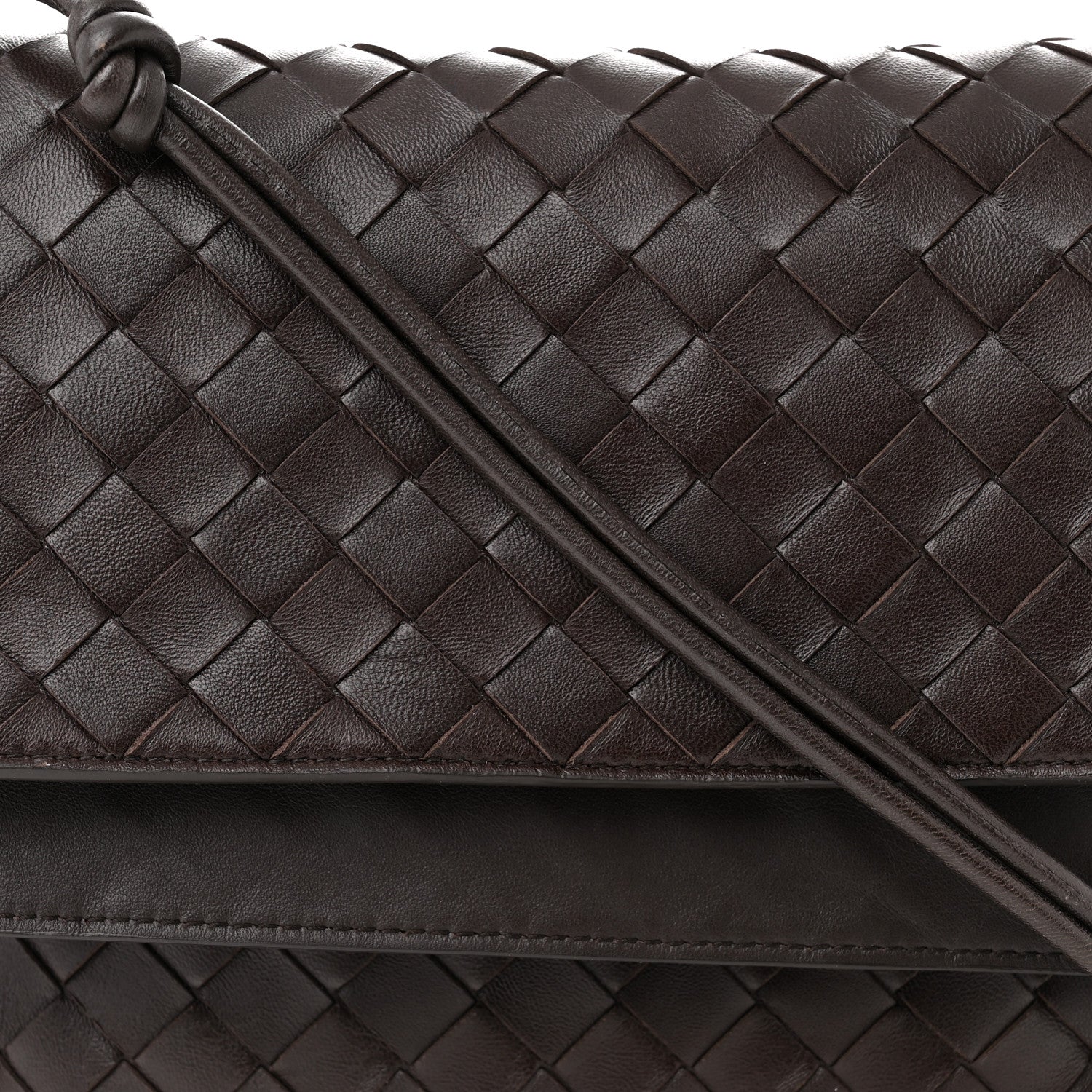 Bottega Veneta Nappa Intrecciato Small Knot Flap Crossbody Fondente 8 of 12
