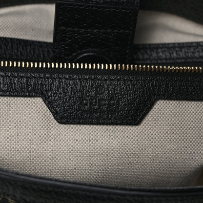 Gucci Jacquard Black Denim GG Monogram Medium Ophidia Shopping Tote Black Ivory 7 of 9
