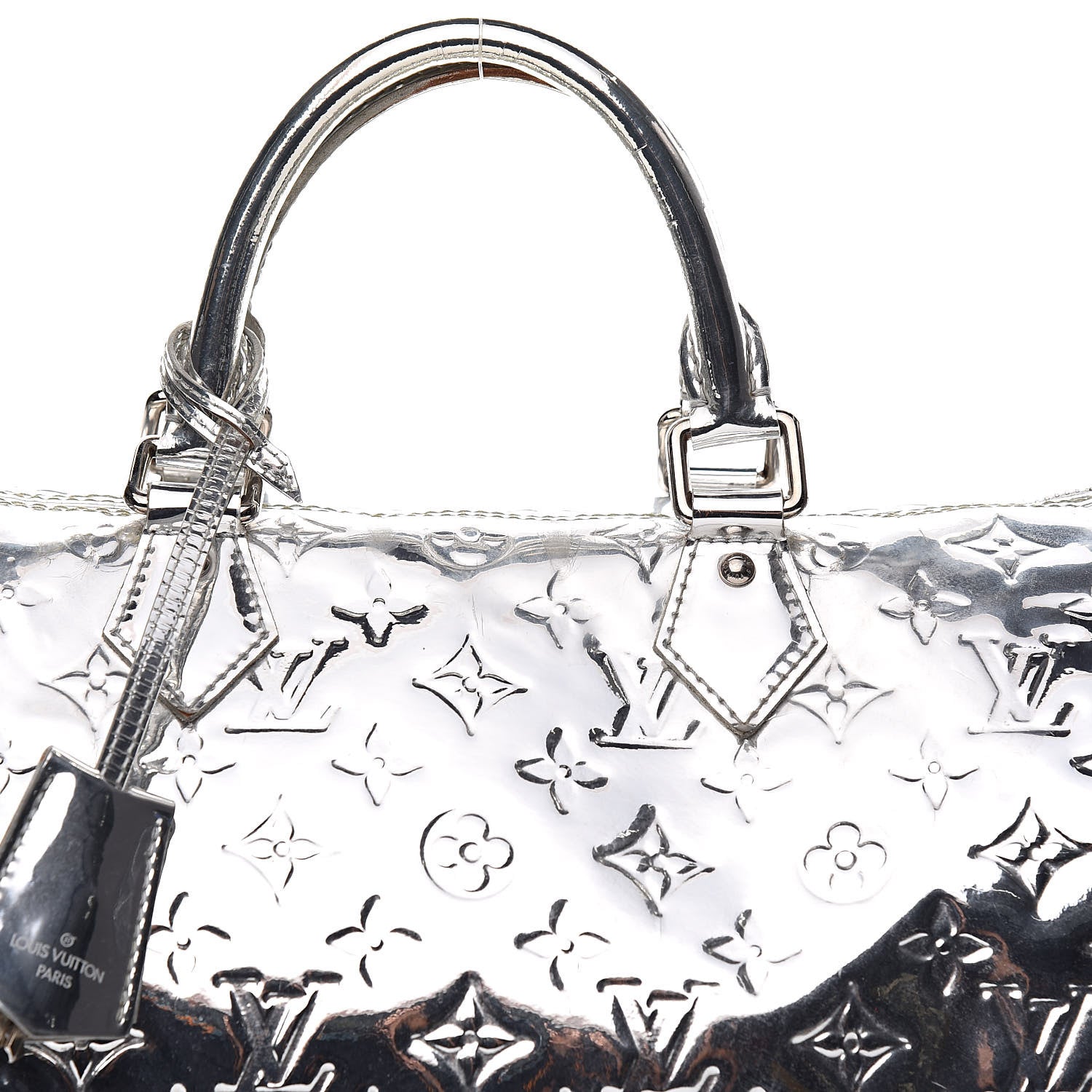 Louis Vuitton Monogram Miroir Speedy 30 Silver 22 of 22