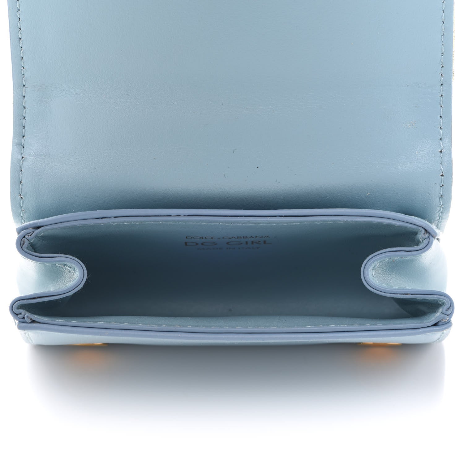 Dolce & Gabbana Brocade Micro DG Girls Shoulder Bag Light Blue 5 of 9