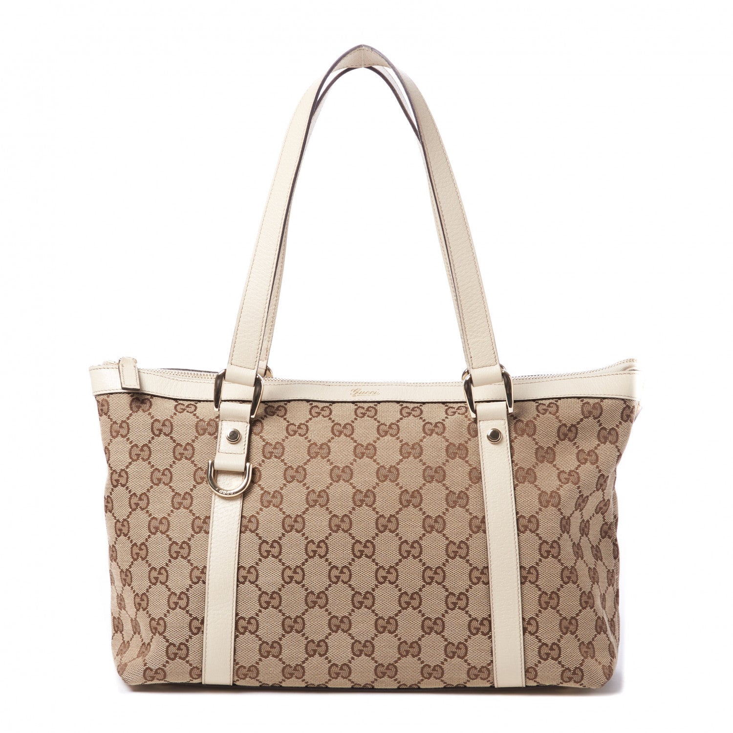 Gucci Monogram Medium Abbey Tote Off White 1 of 9