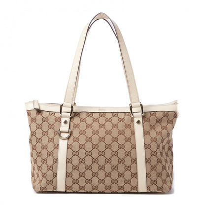 Gucci Monogram Medium Abbey Tote Off White 1 of 9
