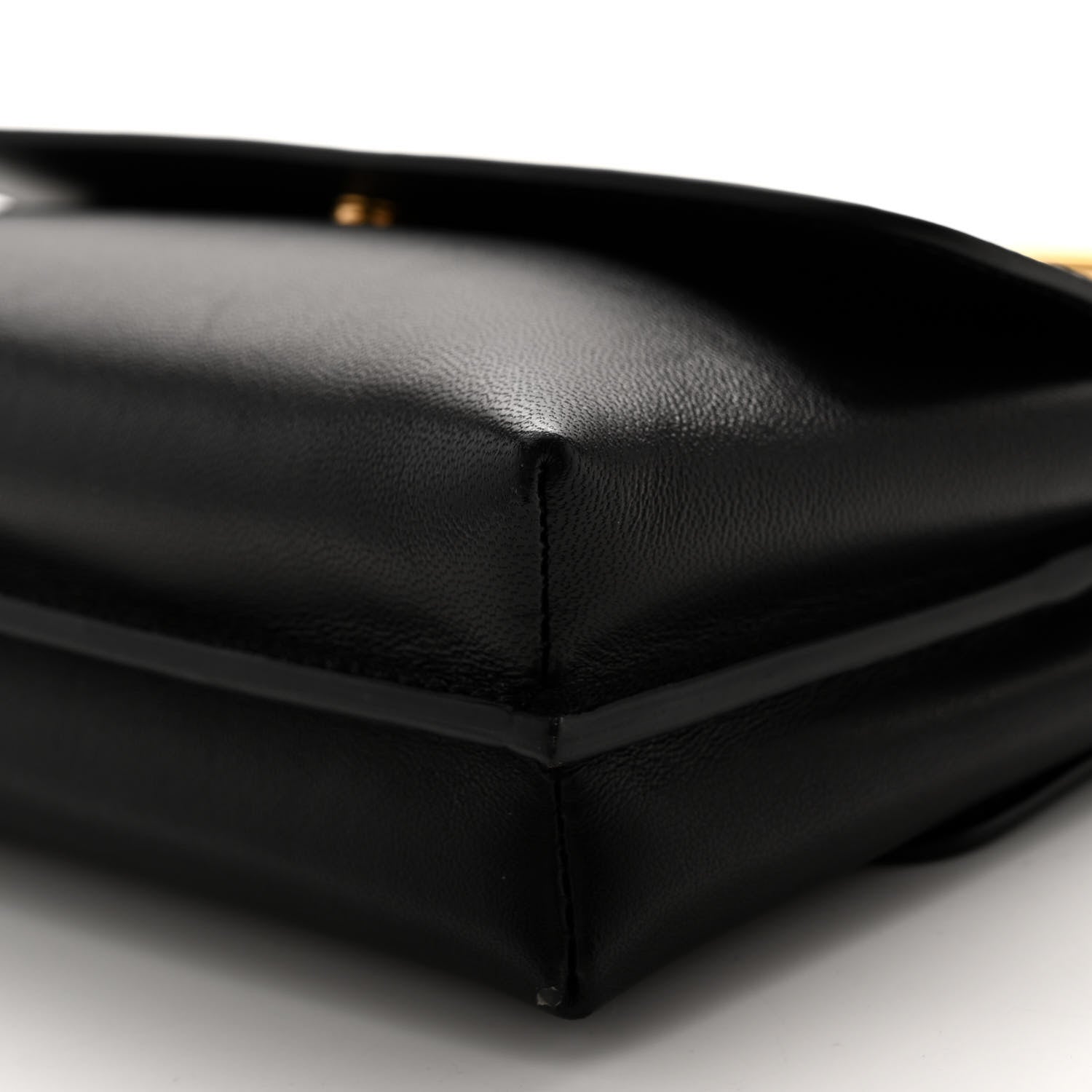 Versace Nappa Calfskin Medusa Ring Evening Clutch Bag Black 10 of 10