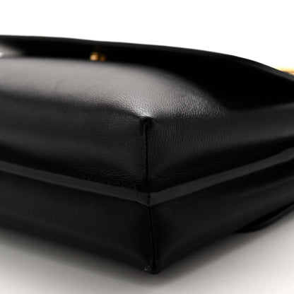 Versace Nappa Calfskin Medusa Ring Evening Clutch Bag Black 10 of 10