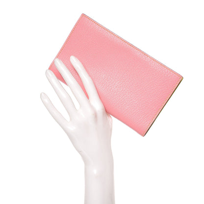 Hermes Chevre Mysore Vision II Agenda Cover Rose Confetti Soufre 2 of 9