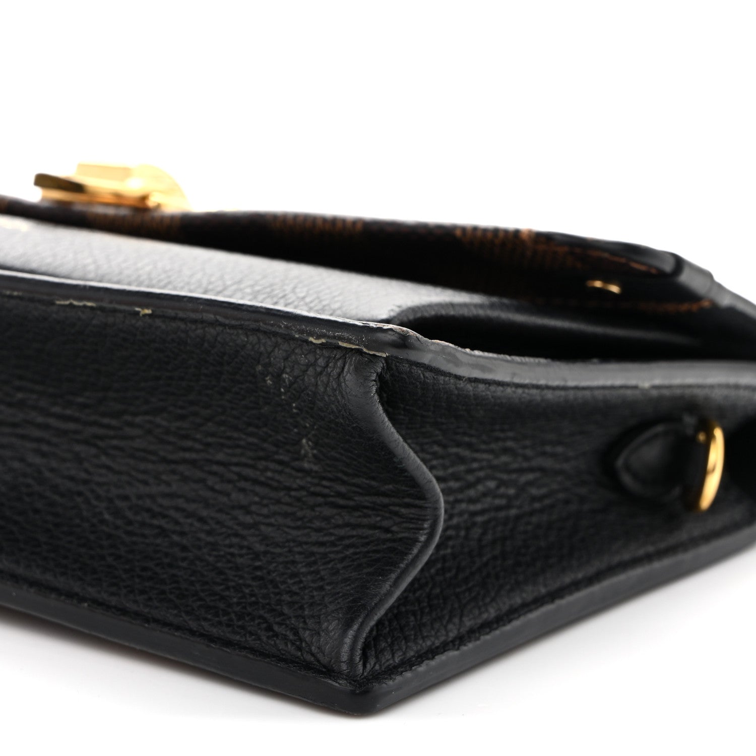 Louis Vuitton Damier Ebene Vavin Chain Wallet Black 9 of 17