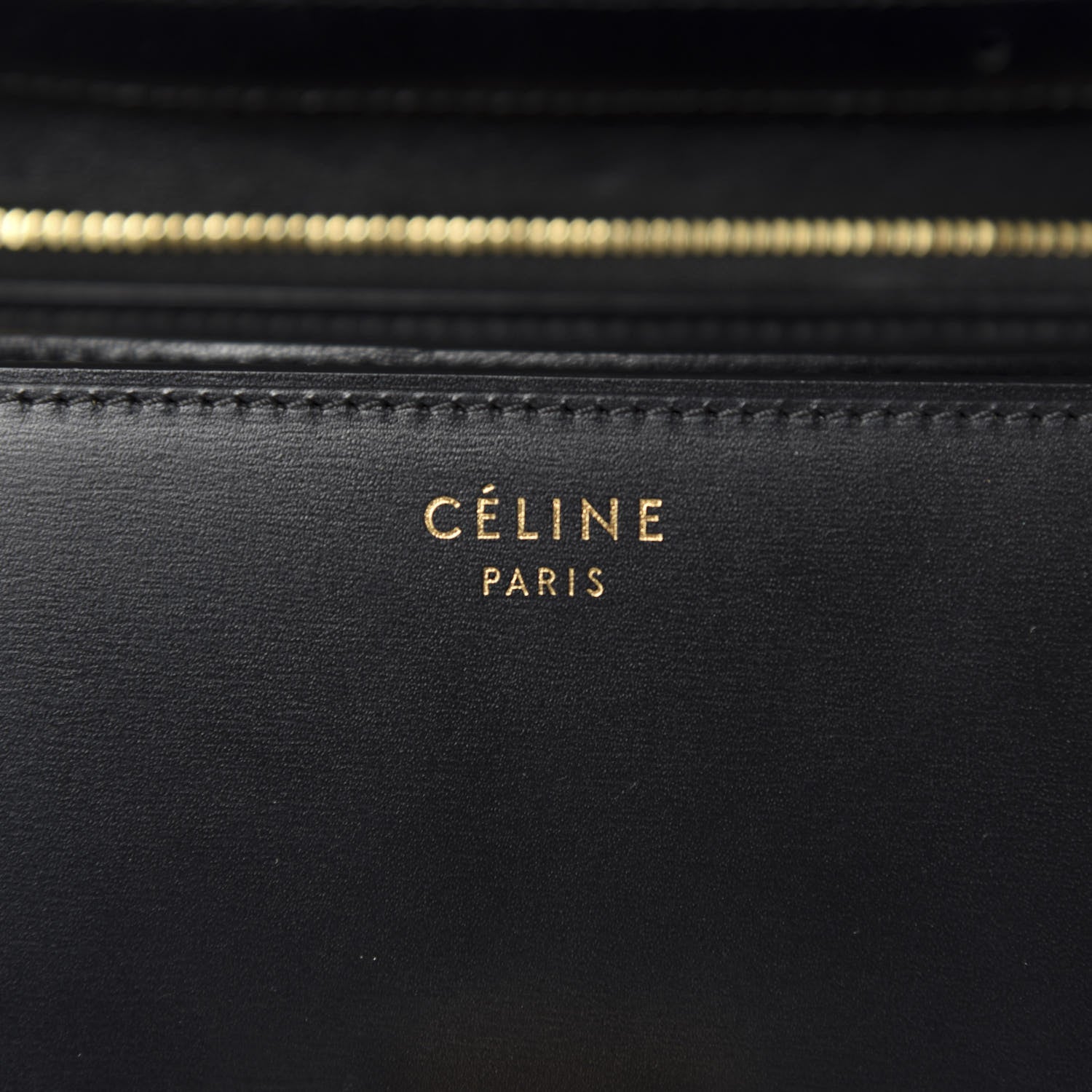 Celine Box Calfskin Medium Classic Box Flap Bag Black 10 of 13