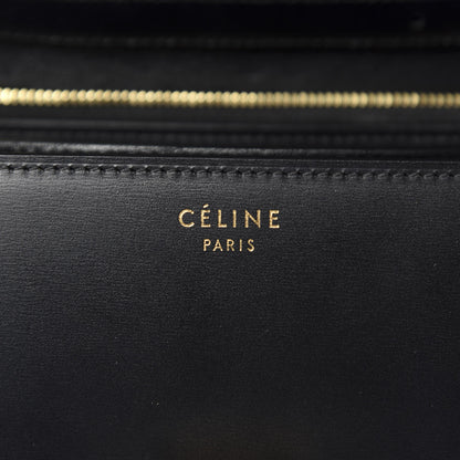 Celine Box Calfskin Medium Classic Box Flap Bag Black 10 of 13
