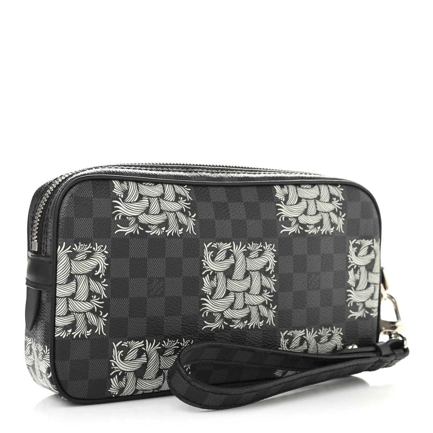 Damier Graphite Rope Pochette Volga White