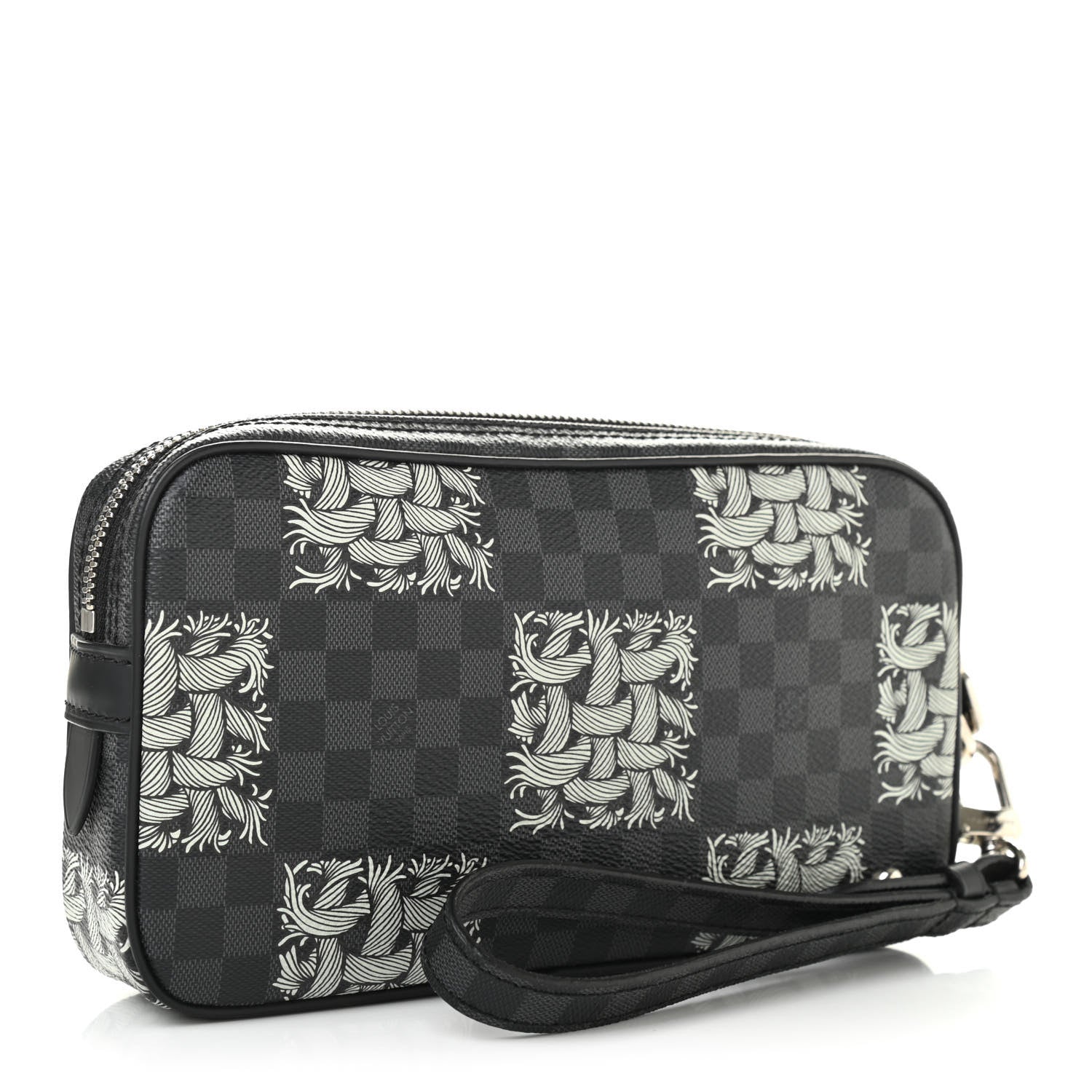 Louis Vuitton Damier Graphite Rope Pochette Volga White 3 of 12