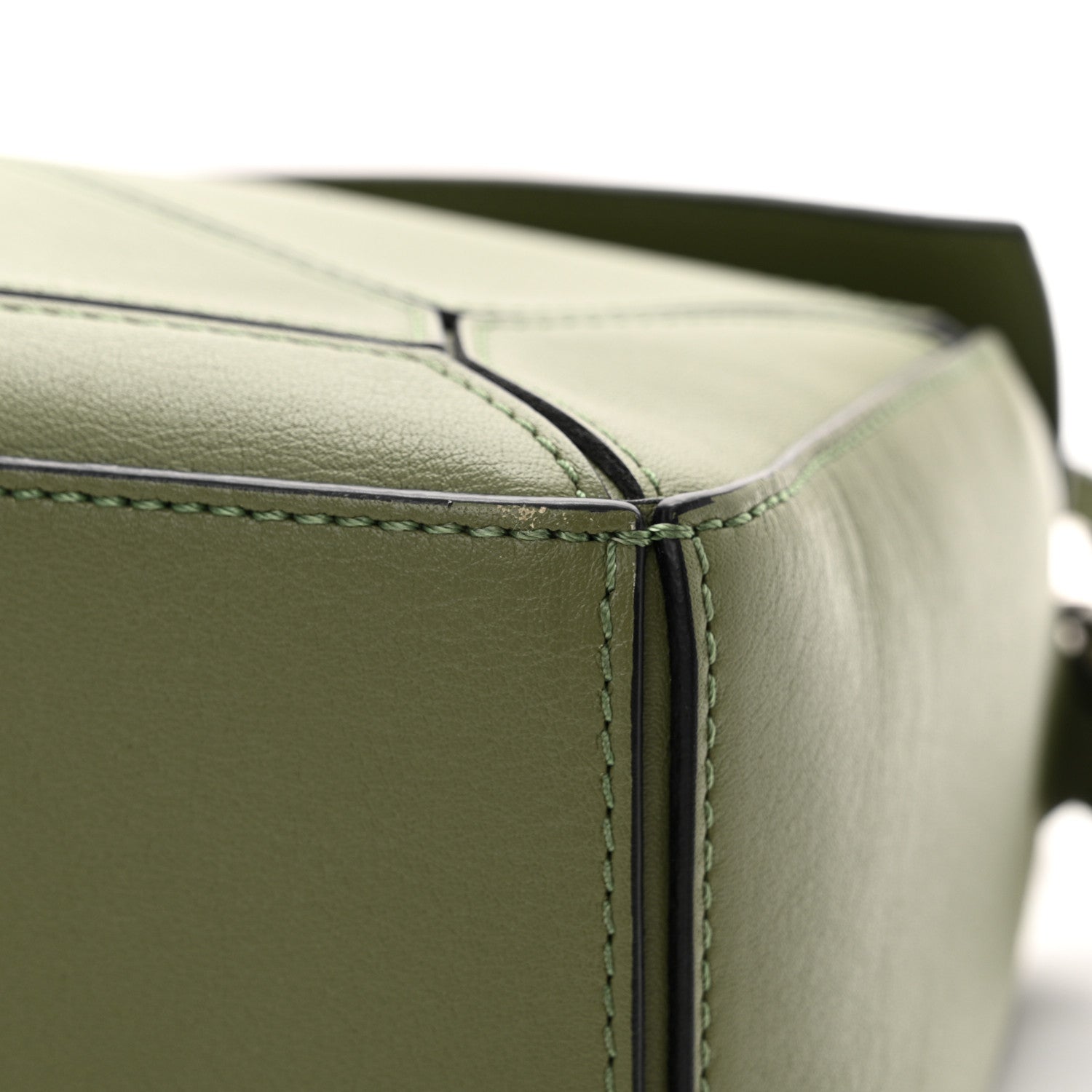 Loewe Calfskin Small Puzzle Bag Avocado 11 of 12