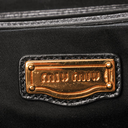 Miu Miu Paillettes Sequin Shopping Tote Argento 6 of 7