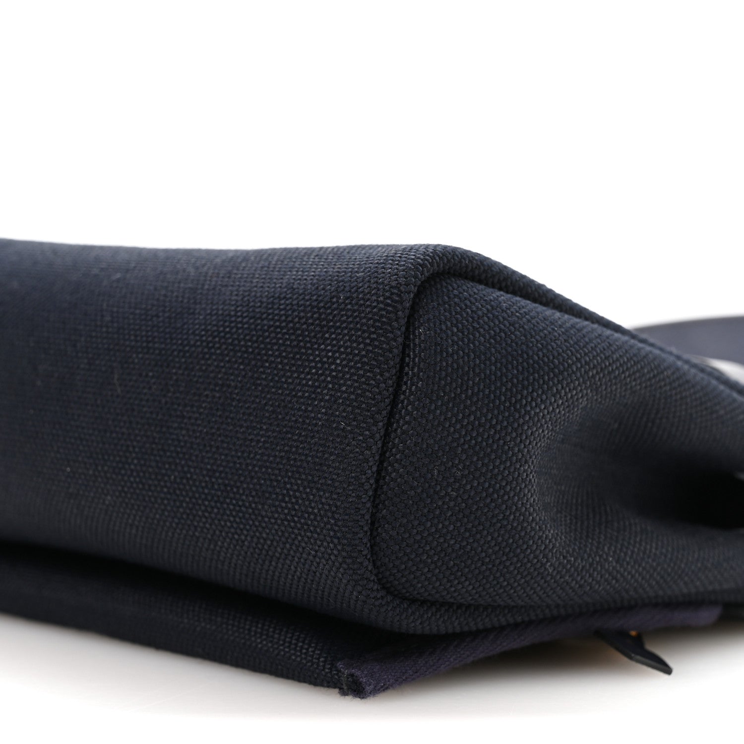 Hermes Military Toile Vache Hunter Herbag Zip Retourne 20 Bleu Indigo 9 of 10